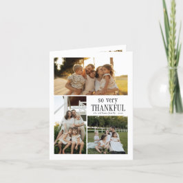 Cartão De Festividades Fotos Mínimas Muito Agradecidas Feliz Ação de Graç