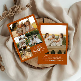 Cartão De Festividades Fotos Mínimas Muito Agradecidas Feliz Ação de Graç