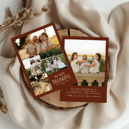 Cartão De Festividades Fotos Mínimas Muito Agradecidas Feliz Ação de Graç