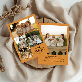 Cartão De Festividades Fotos Mínimas Muito Agradecidas Feliz Ação de Graç