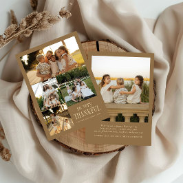 Cartão De Festividades Fotos Mínimas Muito Agradecidas Feliz Ação de Graç