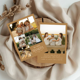 Cartão De Festividades Fotos Mínimas Muito Agradecidas Feliz Ação de Graç