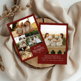 Cartão De Festividades Fotos Mínimas Muito Agradecidas Feliz Ação de Graç