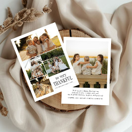 Cartão De Festividades Fotos Mínimas Muito Agradecidas Feliz Ação de Graç