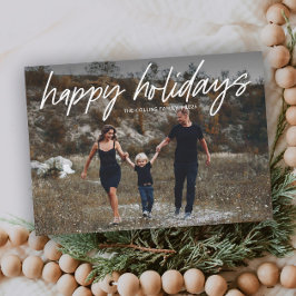 Cartão De Festividades Fotos Simples com Letreiro à Mão 2 