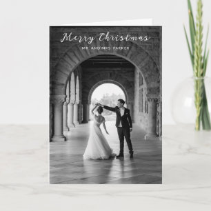 Cartão De Festividades Fotos Simples Natal Elegante