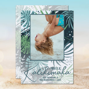 Cartão De Festividades Fotos Tropicais Mele Kalikimaka