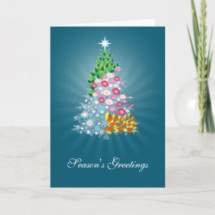 Cartão De Festividades Four Seasons Greeting Card Blue