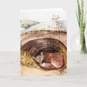 Cartão De Festividades Fox Borrow