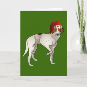 Cartão De Festividades Foxhound no Natal