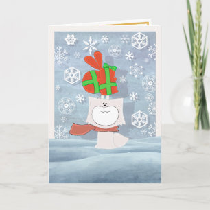 Cartão De Festividades Foxy and Cottontail Wrapped Card