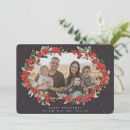 Cartão De Festividades Framboesa Preta Macia + Eucalipto Foto de Natal