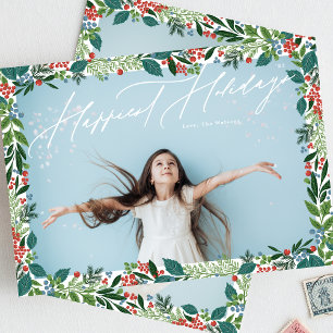 Cartão De Festividades Framboesa típica com multifoto APAIXONADA