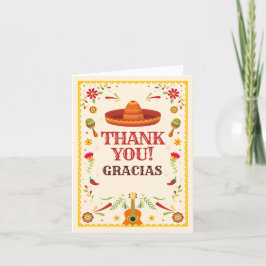 Cartão De Festividades Frame Cinco de Mayo Mexicano Obrigado