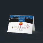 Cartão De Festividades Fred, o boneco de neve estava decepcionado...<br><div class="desc">Outro Fred,  o cartão de saudação divertido</div>