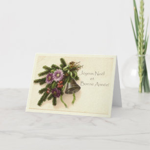 Cartão De Festividades French Christmas Card