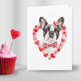 Cartão De Festividades Frenchie Mãe Dia de os namorados Cachorro Amor Cor