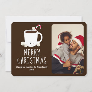 Cartão De Festividades Frio de Chocolate Quente e Bonito
