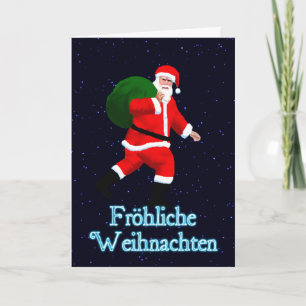 Cartão De Festividades Froehliche Weihnachten - Papai Noel