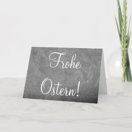 Cartão De Festividades Frohe Ostern Alemanha Páscoa Texto do Quadro de Ch