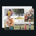 Cartão De Festividades Frohe Weihnachten German Christmas 4 Photo Collage<br><div class="desc">A melhor maneira de espalhar a alegria de Natal é cantar alto para todos ouvirem! Este Cartão de Colagem de Fotos da Família Festiva Alemã "Frohe Weihnachten", de Natal, apresenta lindas fontes alegres e as suas fotografias favoritas da Sessão de Fotos da Família de Natal. Este Cartões de foto de...</div>