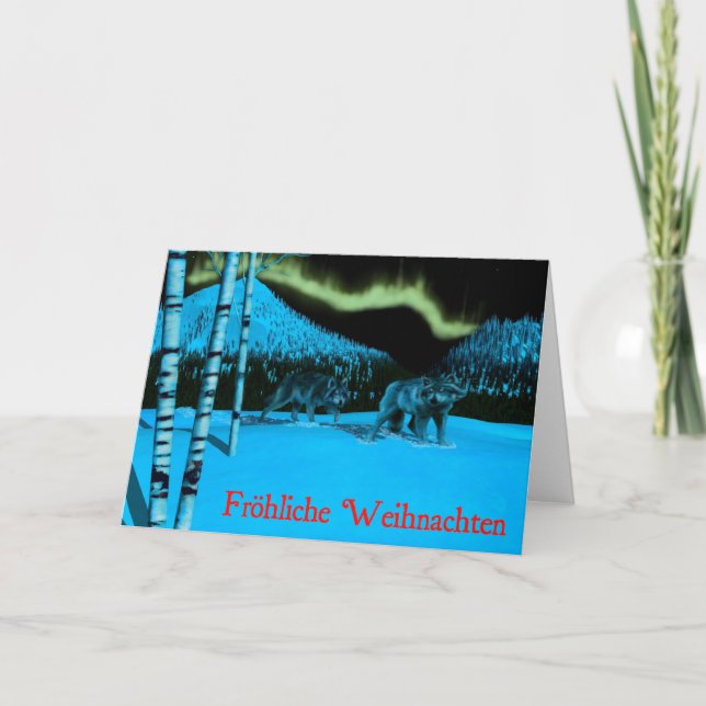 Cartão De Festividades Frohliche Weihnachten - Patrulha Noturna (Frente)