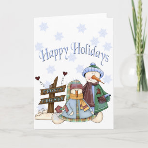 Cartão De Festividades Frosty Friends Holiday Card