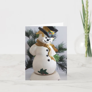 Cartão De Festividades Frosty Holiday Card
