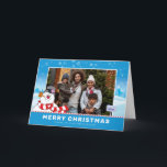 Cartão De Festividades Frosty The Snowman | Feliz Natal<br><div class="desc">Celebrar o Feriado com Frosty,  o Homem de Neve! Personalize este Cartão Feriado Snowman com a sua fotografia de família favorita e o seu texto personalizado!</div>