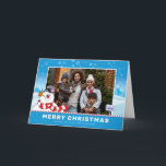 Cartão De Festividades Frosty The Snowman | Feliz Natal<br><div class="desc">Celebrar o Feriado com Frosty,  o Homem de Neve! Personalize este Cartão Feriado Snowman com a sua fotografia de família favorita e o seu texto personalizado!</div>