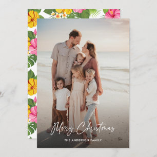 Cartão De Festividades Frotas Tropicais Foto Feliz Natal