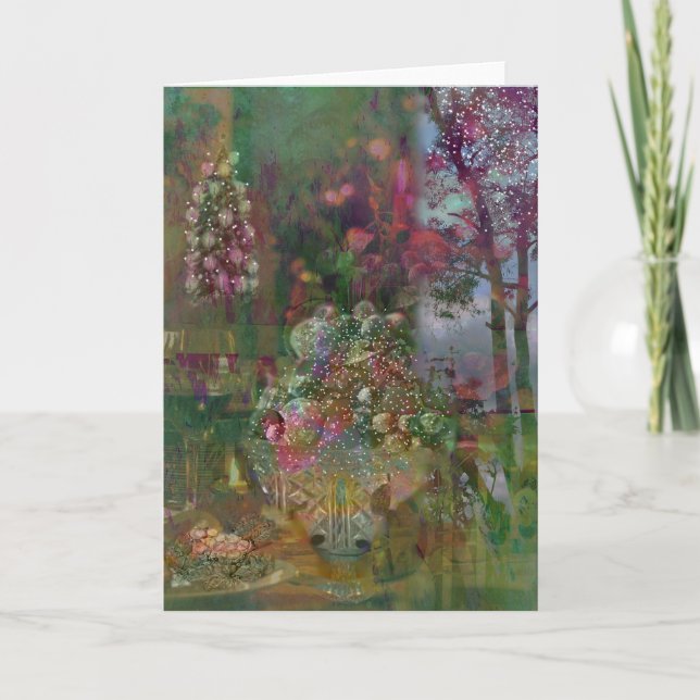 Cartão De Festividades Fruta de Natal Dusted Sugar (Frente)