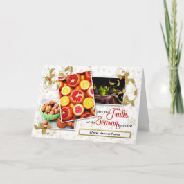 Cartão De Festividades Frutas de Feriado Agrícola da Estação