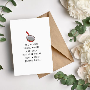 Cartão De Festividades Frying Pan Funny Birth