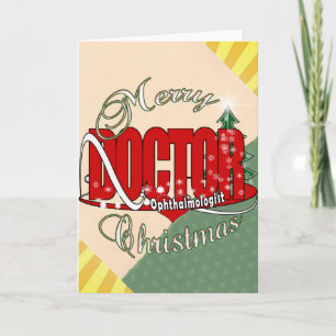 Cartão De Festividades Ftalmologista DO NATAL MÉDICO