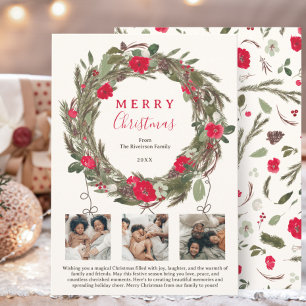 Cartão De Festividades Fúcula festiva de inverno 3 fotos