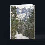 Cartão De Festividades Fuga do inverno do Mt Washington<br><div class="desc">Uma vista de Mt. Washington no inverno atrasado,  primavera adiantado em New Hampshire. Fotografia do vintage 1982. Fotografia do vintage 1982.</div>