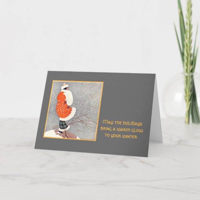 Cartão De Festividades Fulgor do feriado (Frente)