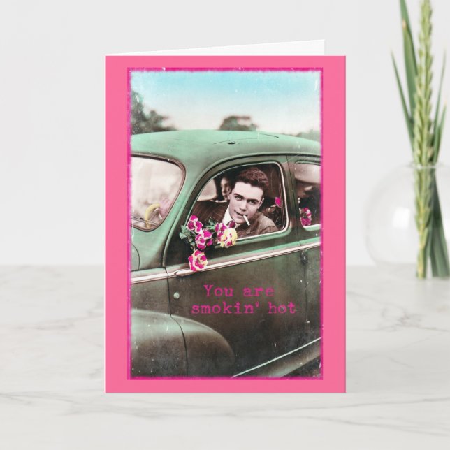 Cartão De Festividades Fumando arte digital com retrorreflectores, Namora (Frente)