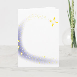Cartão De Festividades Fundo da estrela de tiro
