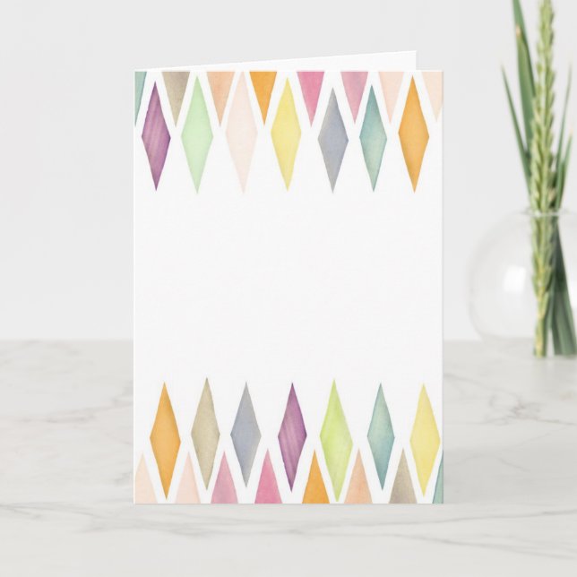 Cartão De Festividades Fundo de aquarela projetado (Frente)