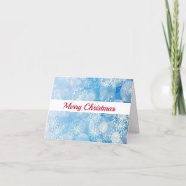 Cartão De Festividades Fundo de flocos de neve