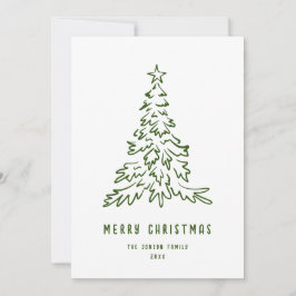 Cartão De Festividades Funky Hand Drake Scribble Retro Natal