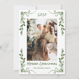 Cartão De Festividades Funky Hand Drawn Foto De Natal