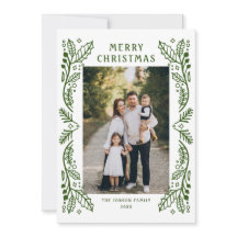 Funky Hand Drawn Whimsical Retro Natal 3 Foto