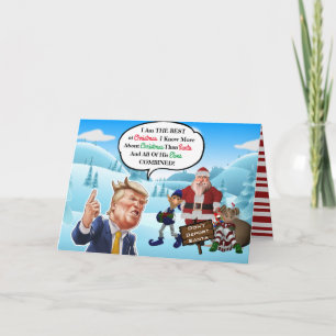 Cartão De Festividades Funny Arrogant Trump Christmas
