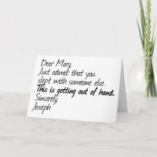 Cartão De Festividades Funny atheist design