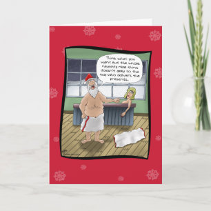 Cartão De Festividades Funny Christmas Cards: Naughty and Nice Rules