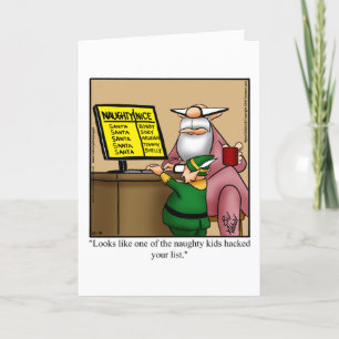 Cartão De Festividades Funny Christmas Holiday Greeting Card