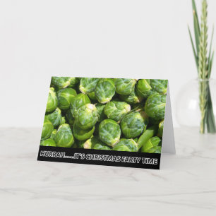 Cartão De Festividades Funny Christmas sprouts